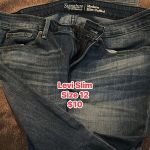 Signature by Levi Strauss Dark Blue Slim Jeans